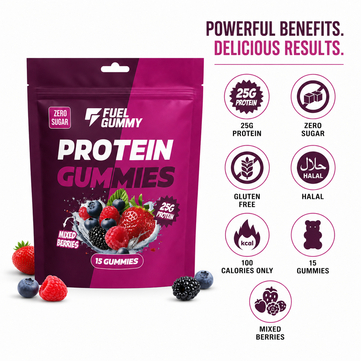 Fuel Gummy Protein Bites | Zero Sugar